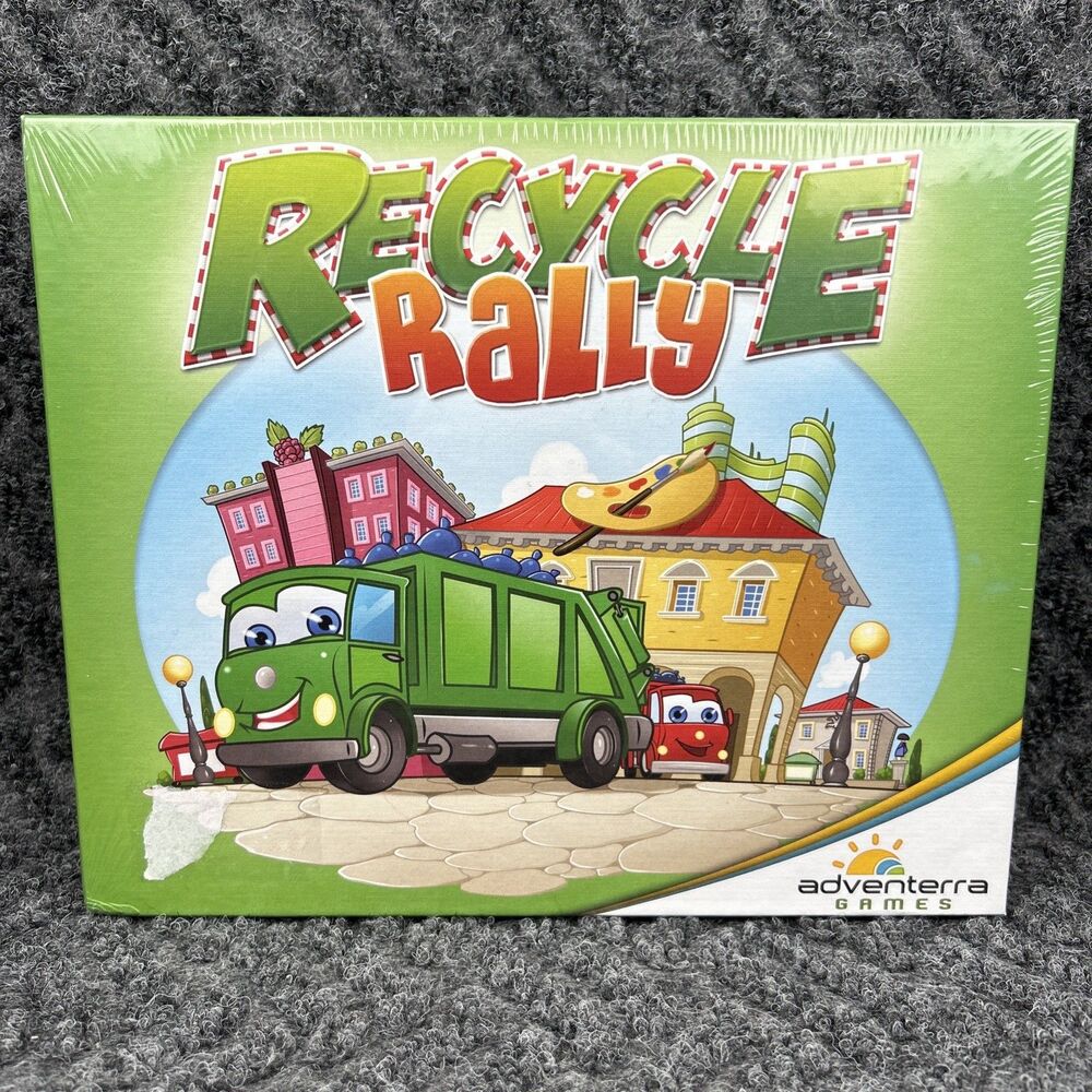 Recycle Rally Board Game – Adventerra Games – Eco Educational Family Game Age 6+